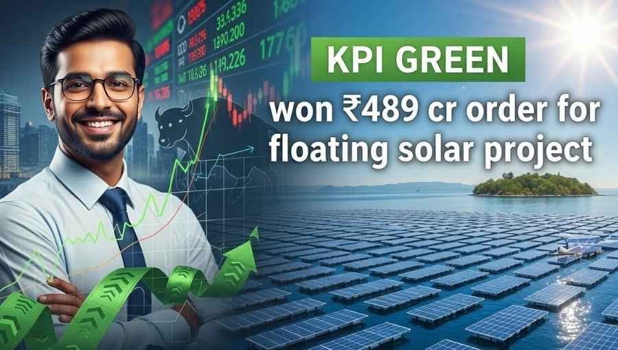 KPI Green won 489 cr Floting solar project