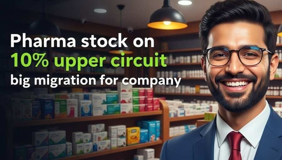 Pharma Stock Hits 10 Percente Upper Circuit